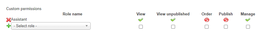 custom permissions